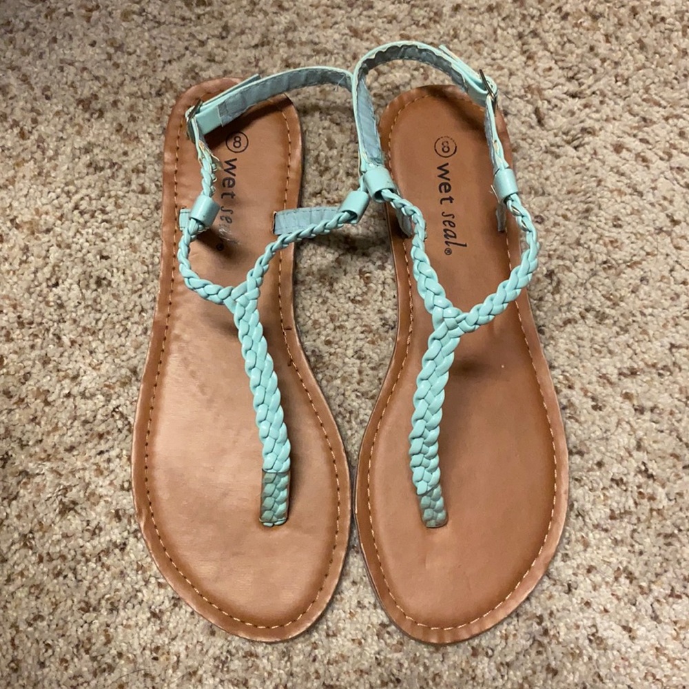 Teal sandals